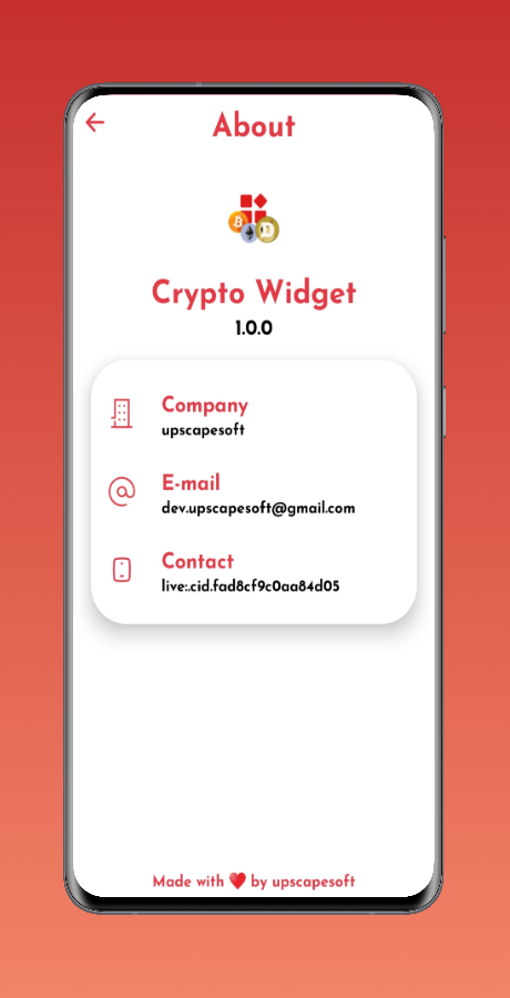 crypto token widget